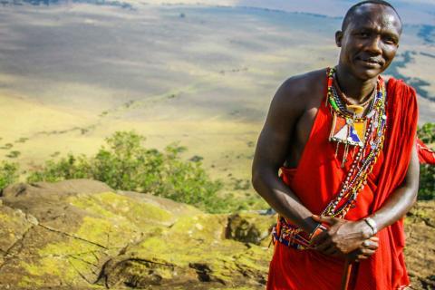 Overlooking the Mara Triangle and into Serengeti